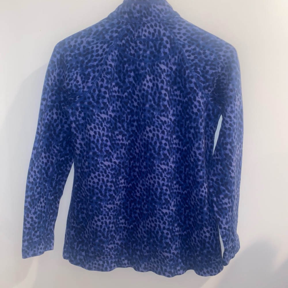 🐆 Tommy Bahama Aruba Lagoon Leopard Full Zip Jacket Blue Small - Picture 8 of 14